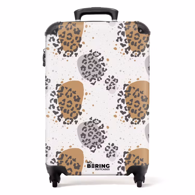 Koffer - Dieren print panter met vlekken — 1