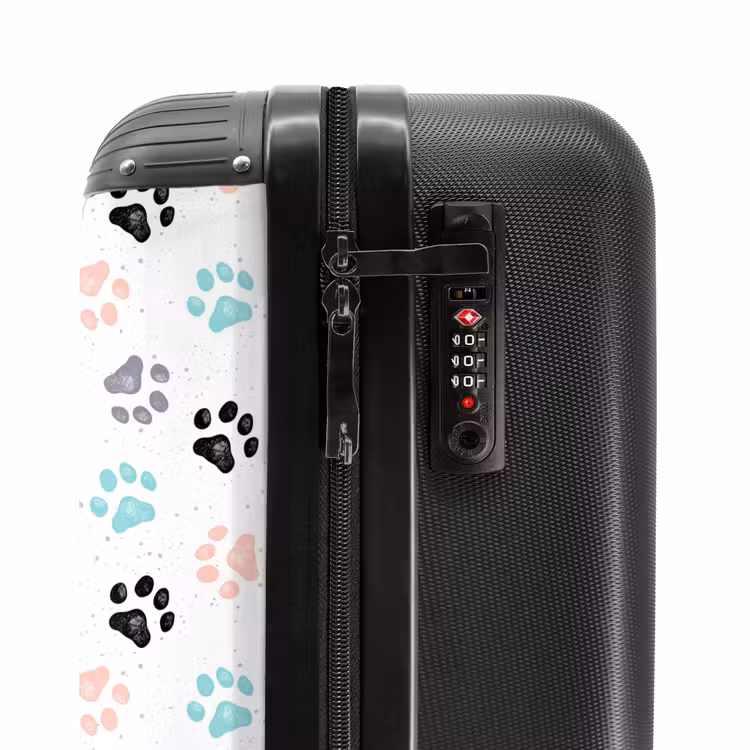 Koffer - Honden poot patroon gekleurd — 6