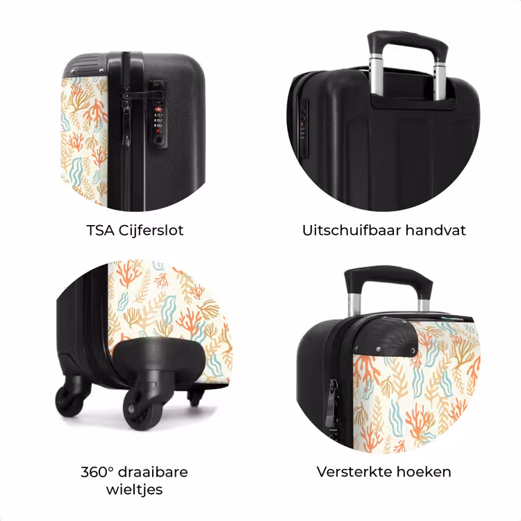 Koffer - Koraal patroon kleurrijk — 8