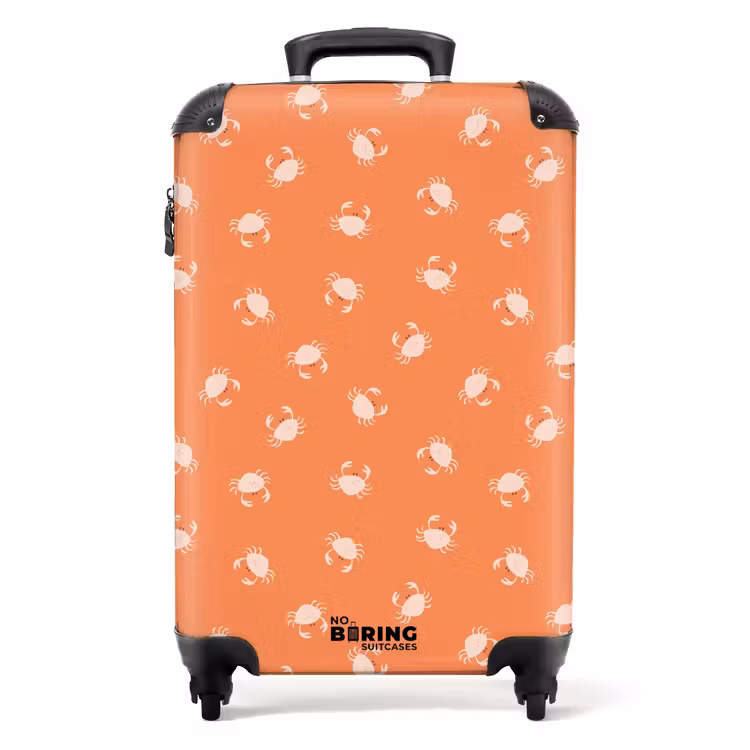 Koffer - Krab patroon oranje — 1