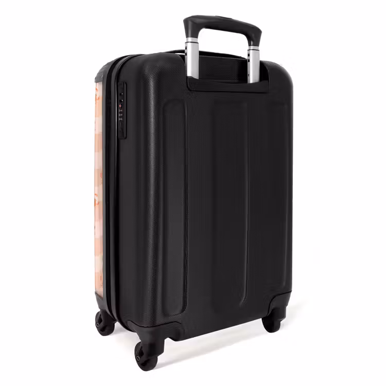 Koffer - Krab patroon roze oranje — 4
