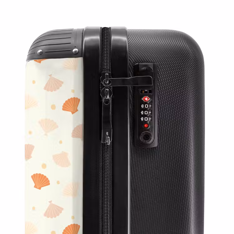 Koffer - Schelpen patroon oranje — 6