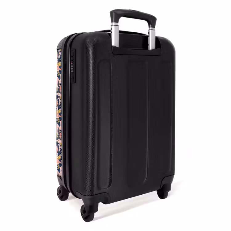 Koffer - Tropisch vlinder patroon blauw geel — 4