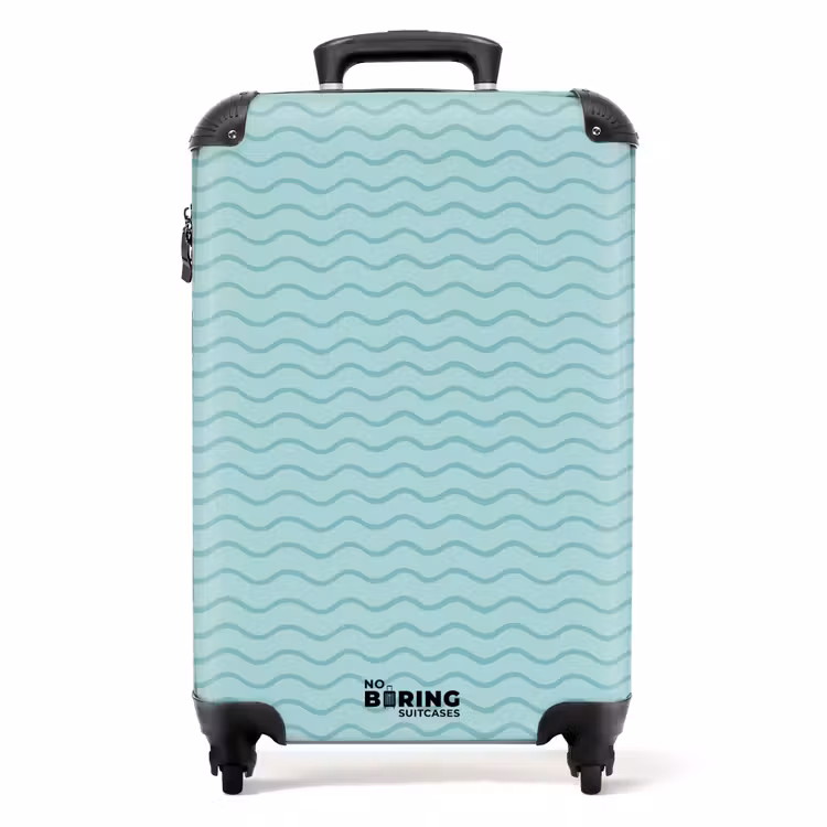 Koffer - Zee patroon blauw — 1