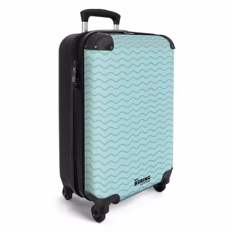 Koffer - Zee patroon blauw — 2