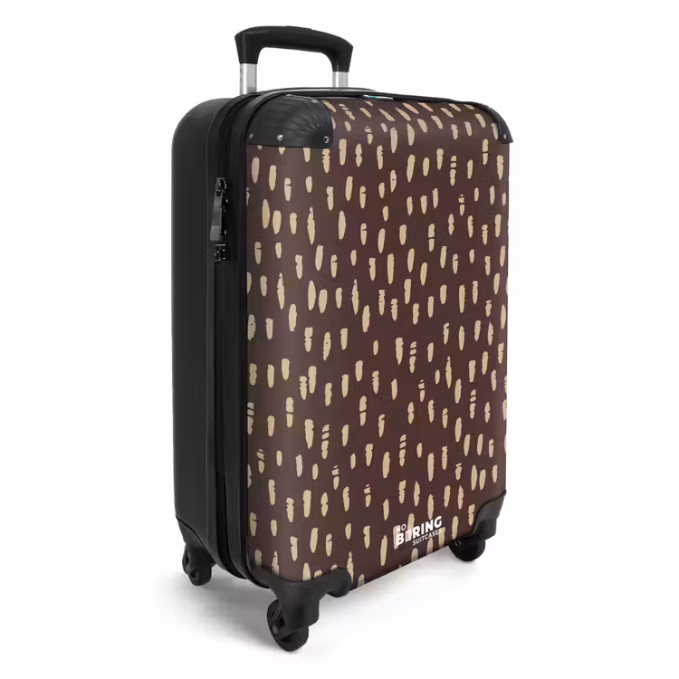 Koffer - Donkerbruine achtergrond met beige penseelstreken — 2
