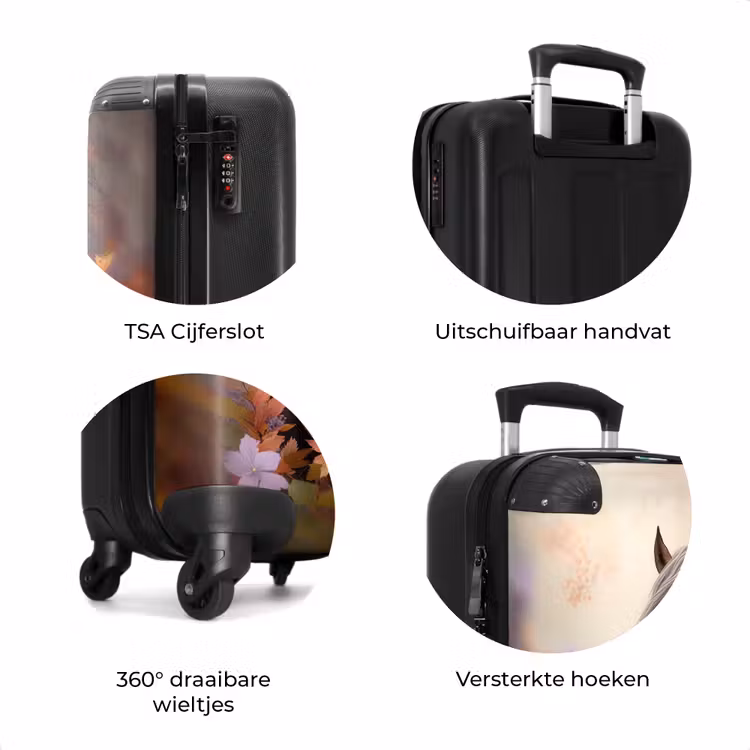 Koffer - Koffer - Paard - Bloemen - Natuur - Paars - Dieren — 8