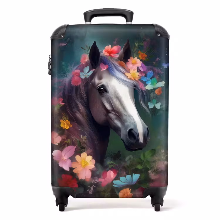 Koffer - Koffer - Paard - Natuur - Bloemen - Bos - Dieren — 1