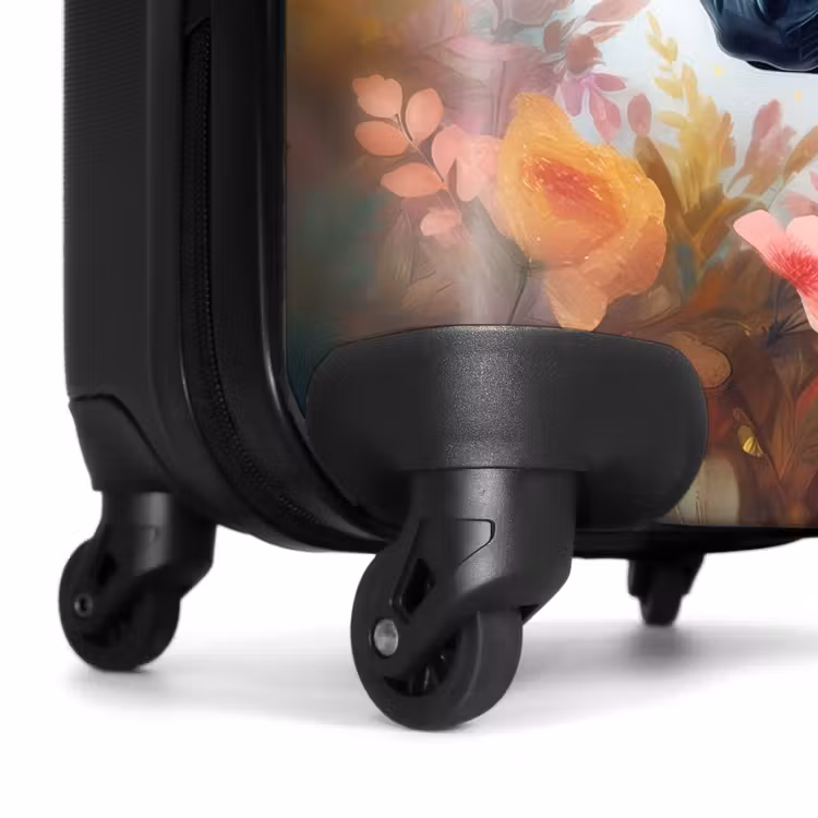 Koffer - Wit paard omringd door bloemen — 7
