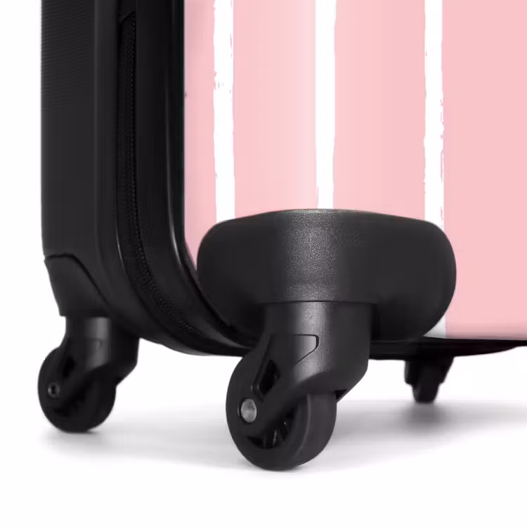 Koffer - Witte penseelstrepen op roze achtergrond — 7