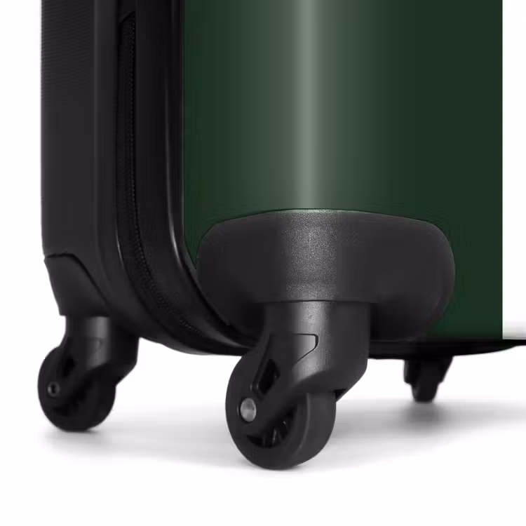 Koffer - Groene achtergrond met dubbele witte verticale strepen — 6