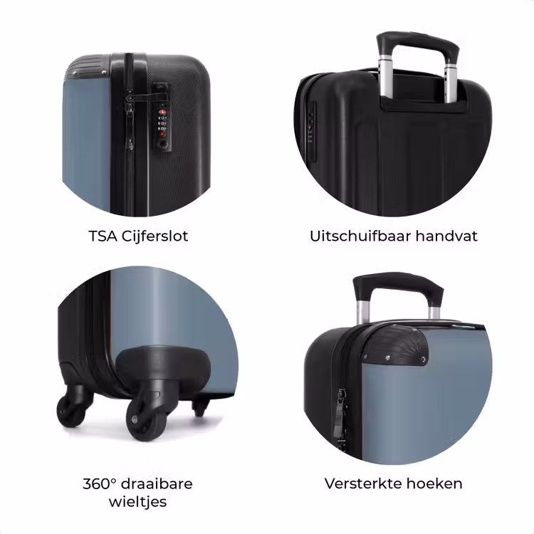 Koffer - Koel leiblauwe tint — 7