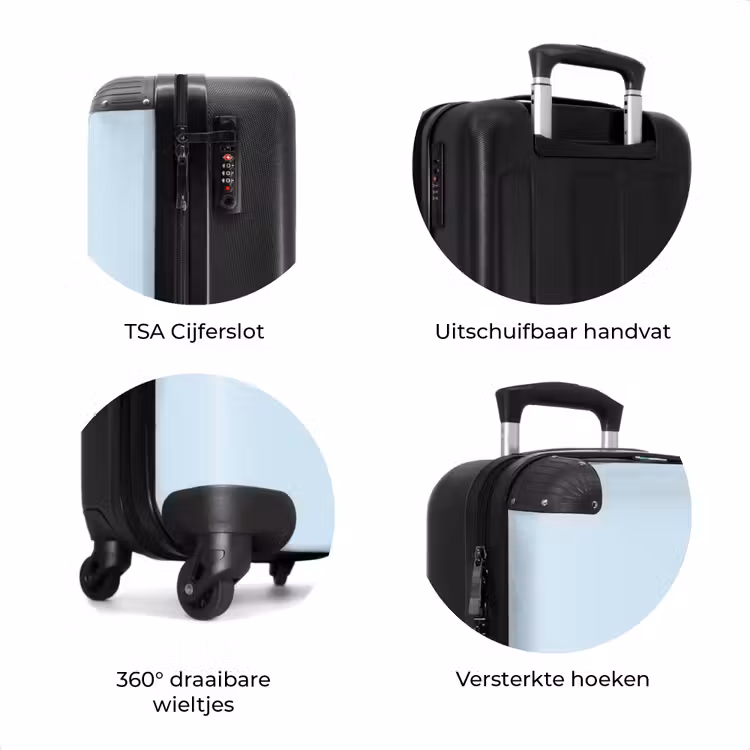 Koffer - Licht ijsblauwe tint — 7