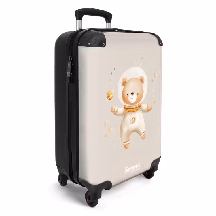 Koffer - Beige ruimtebeer zweeft tussen sterren — 2