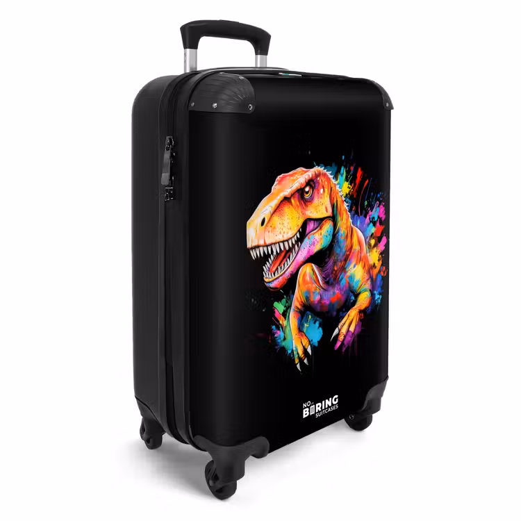 Koffer - Dinosaurus met kleurrijke graffiti — 2