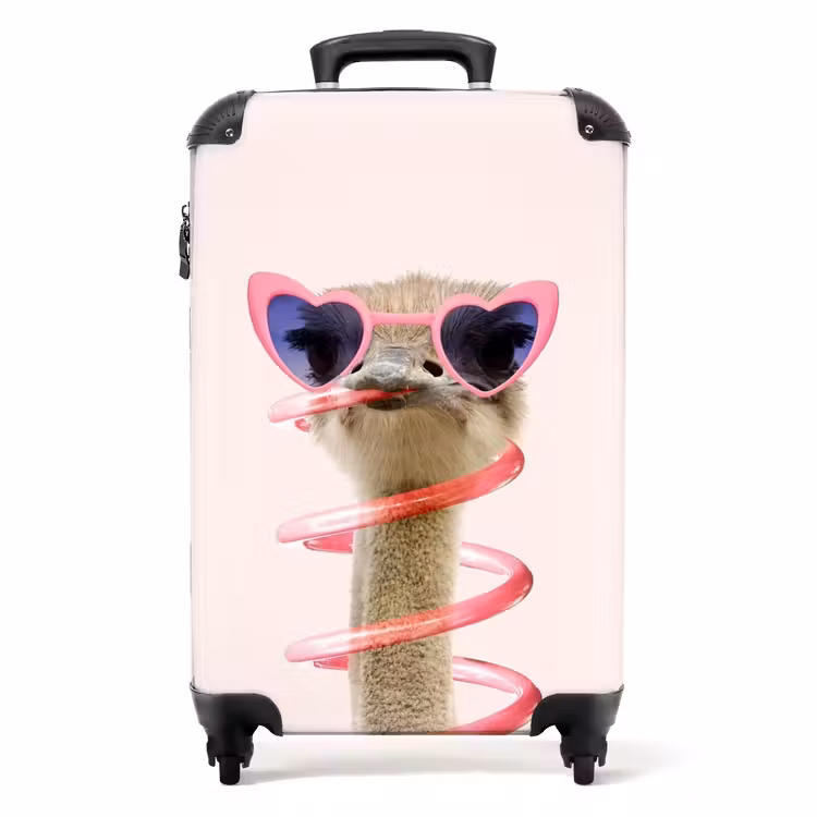 Koffer - Sierk Struisvogel Roze — 1