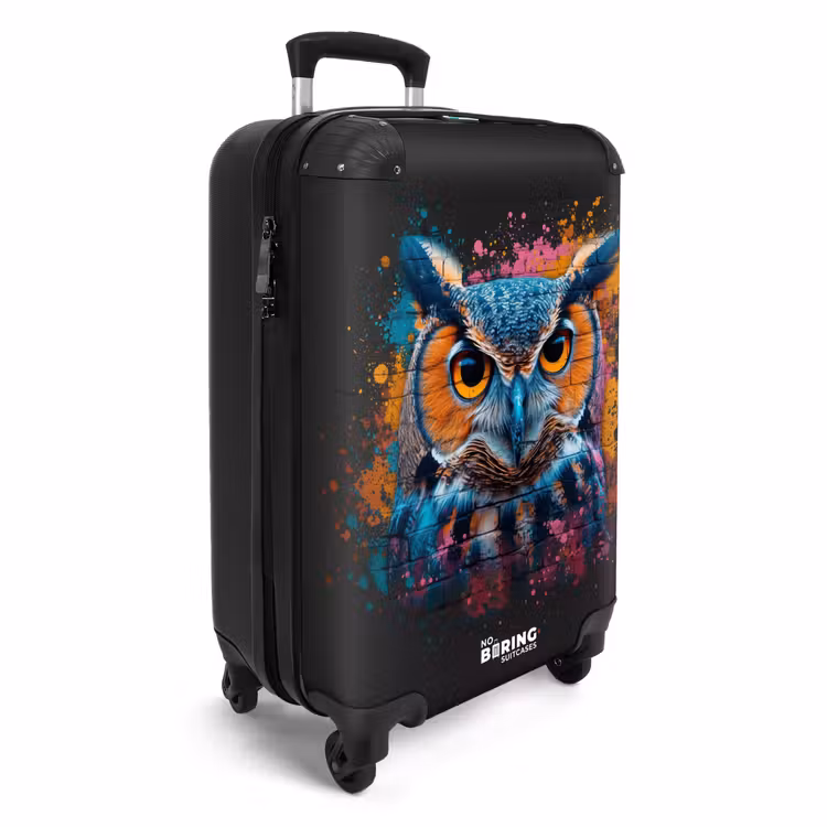 Koffer - Uil in kleurrijke graffiti stijl — 2