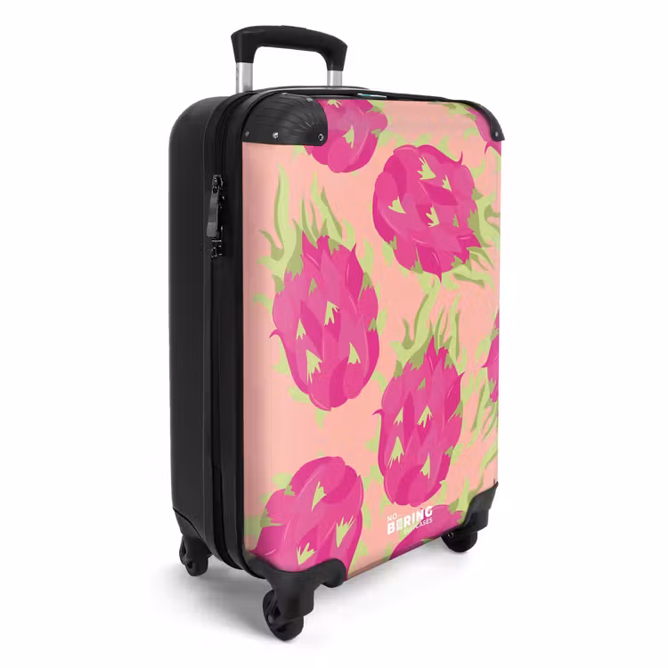 Koffer - Summer memories - Drakenfruit op een perzikkleurige achtergrond — 2