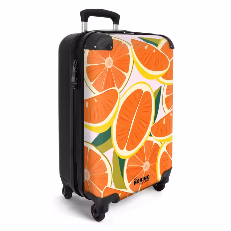Koffer - Summer memories - Grapefruit op een roze achtergrond — 2