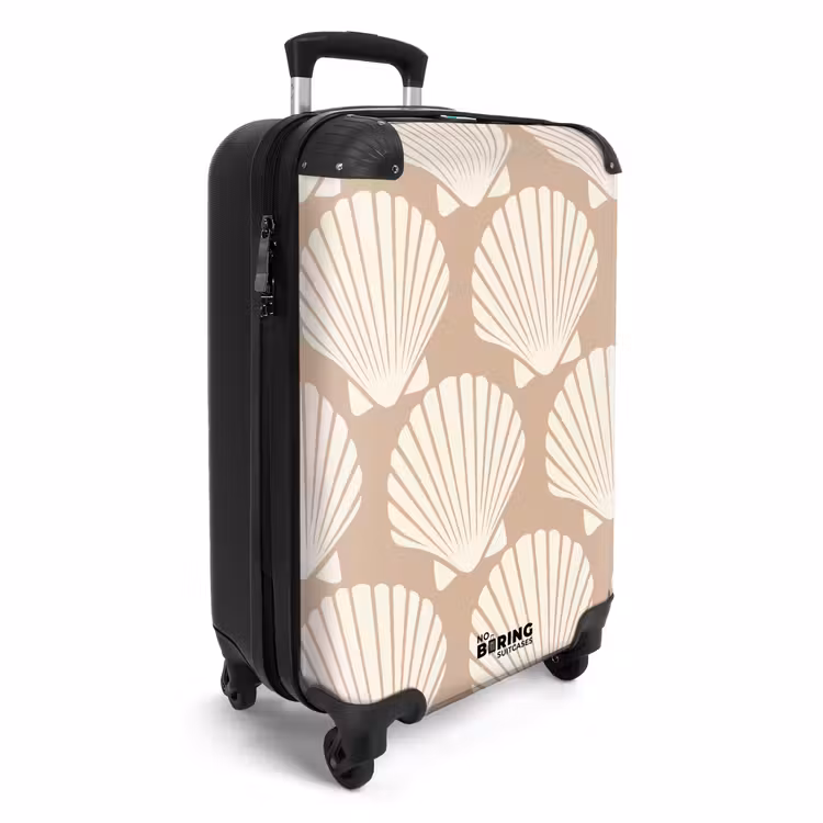 Koffer - Patronen - Schelp patroon in licht beige — 2