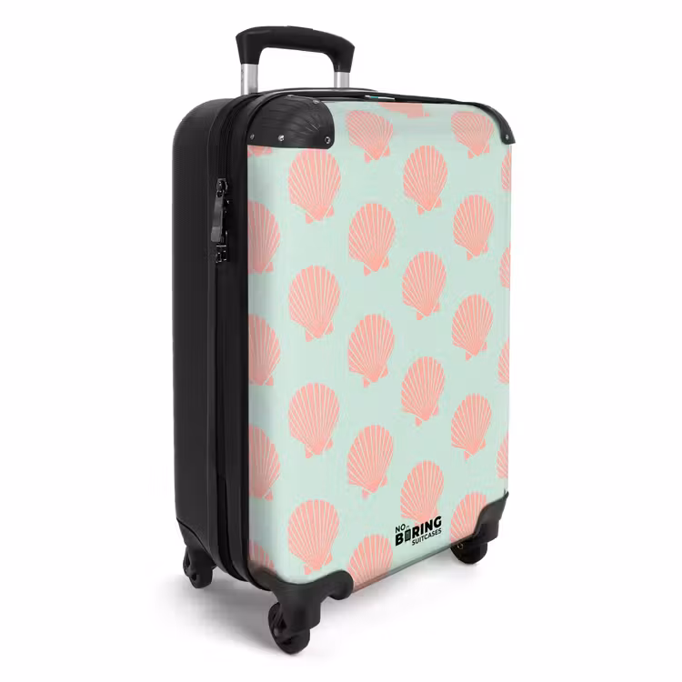 Koffer - Patronen - Schelp patroon in pastelgroen — 2