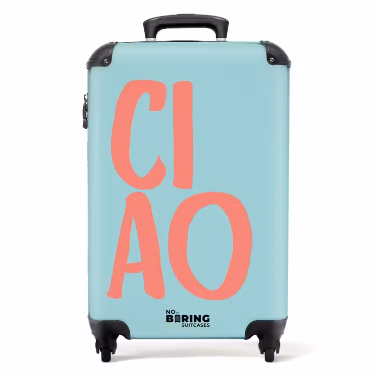 Koffer - Quotes - Ciao aqua blauw — 1