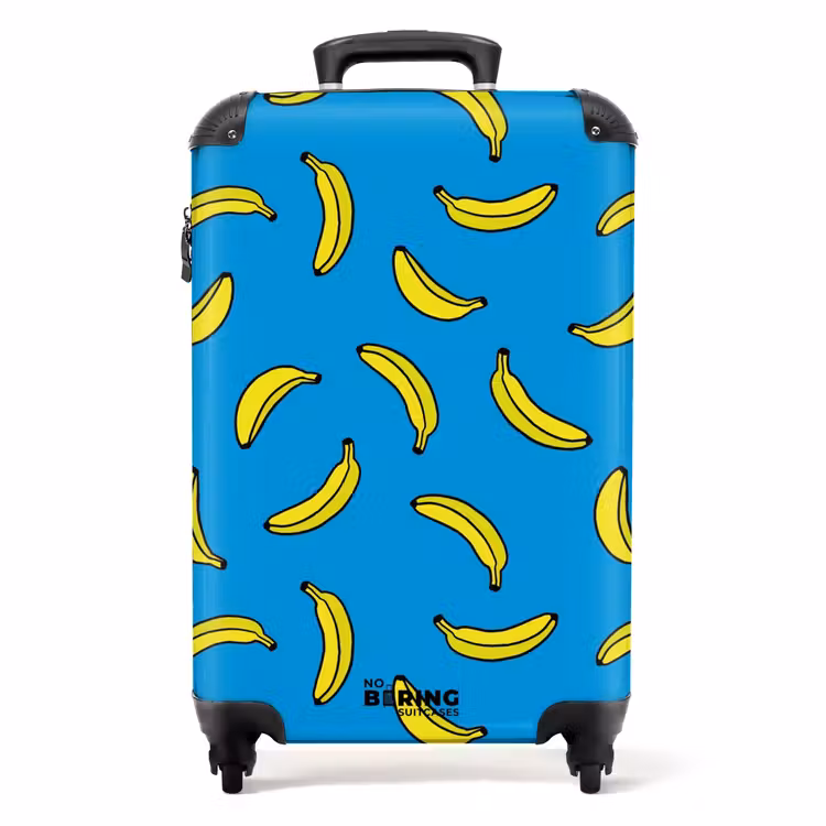 Koffer - Patronen - Bananen op blauw — 1