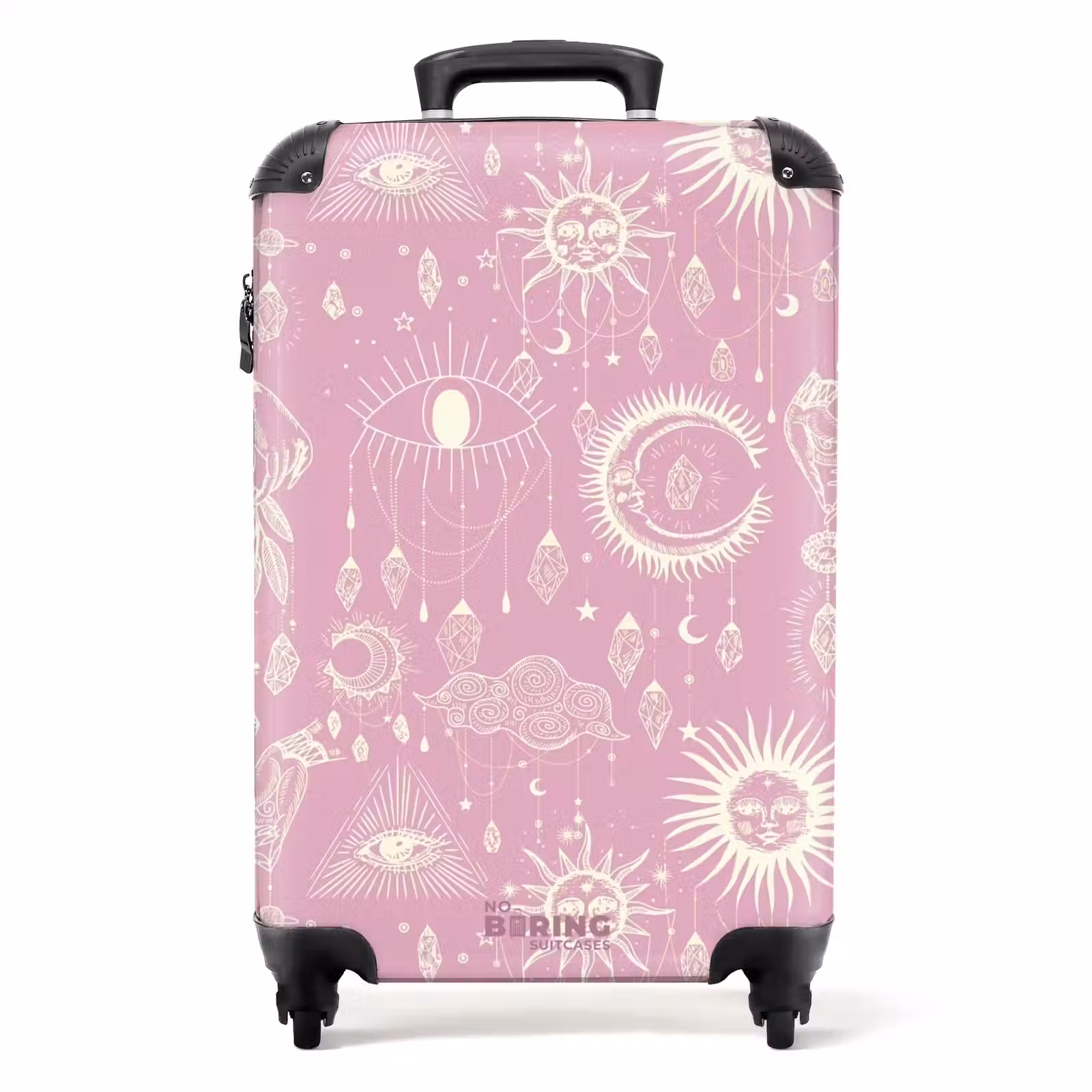 Koffer - Boho - Roze hemelpatroon — 1