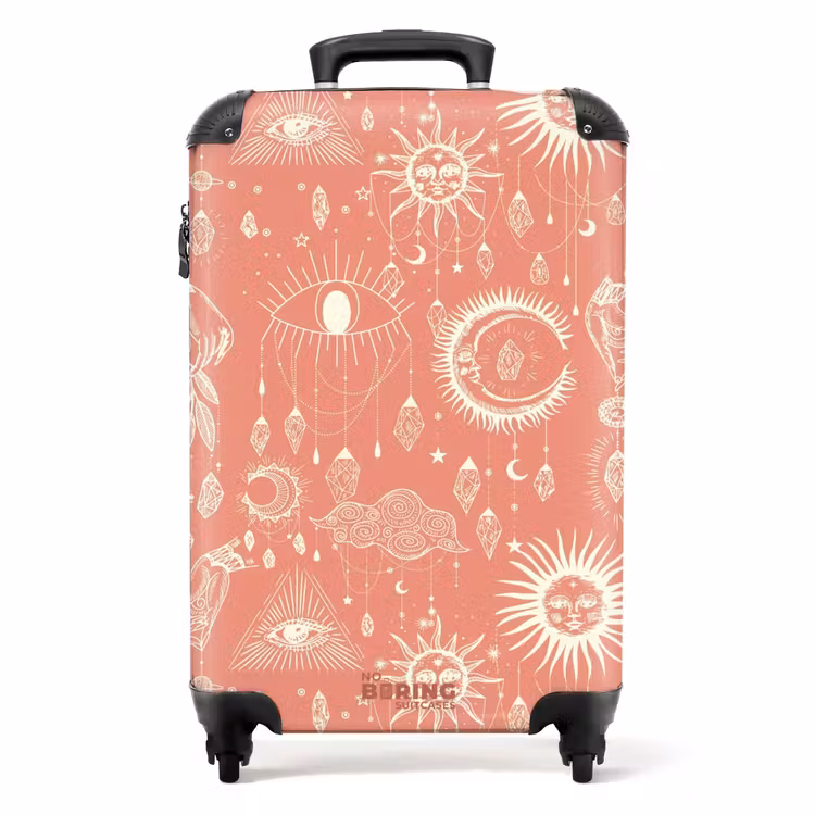 Koffer - Boho - Rood hemelpatroon — 1