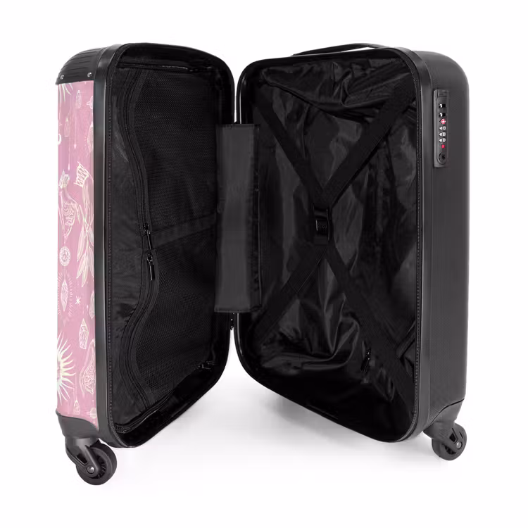 Koffer - Boho - Roze hemelpatroon — 4