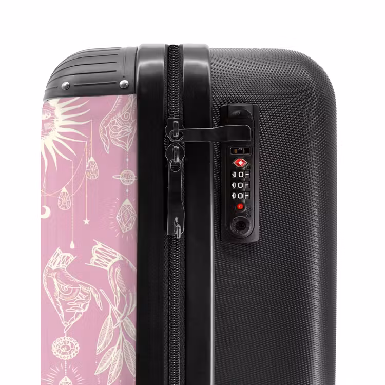 Koffer - Boho - Roze hemelpatroon — 5