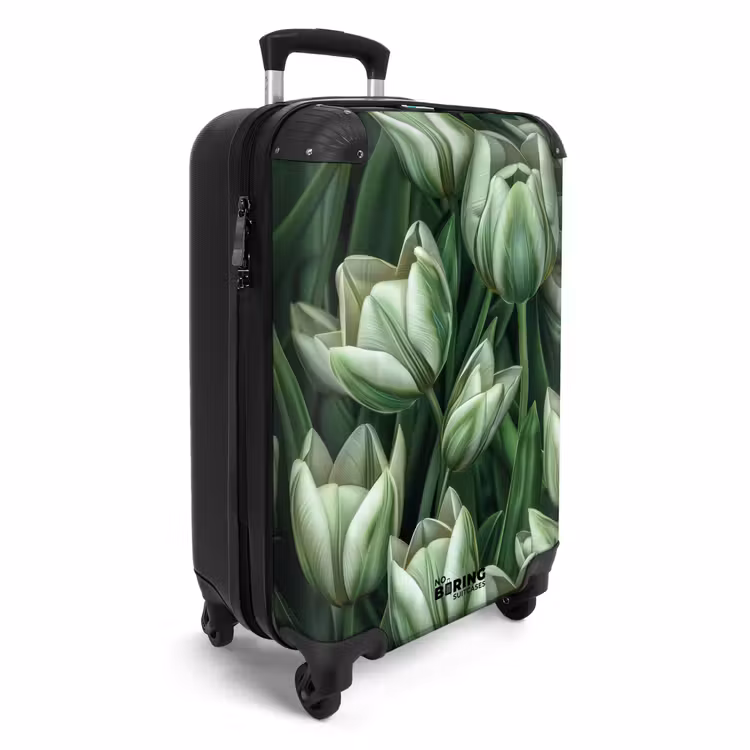 Koffer - Vintage bloemen - Groen — 2