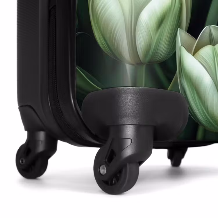 Koffer - Vintage bloemen - Groen — 6