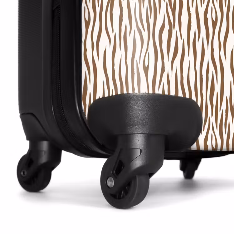 Koffer - Bruine zebraprint op lichte achtergrond — 6