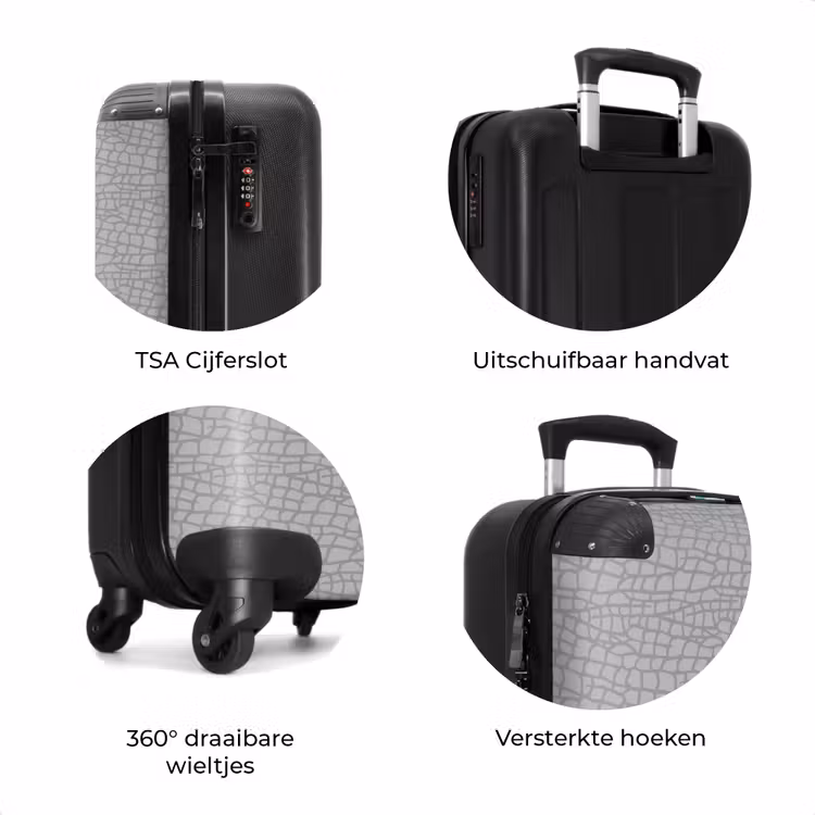 Koffer - Patroon van grijze schubben — 7