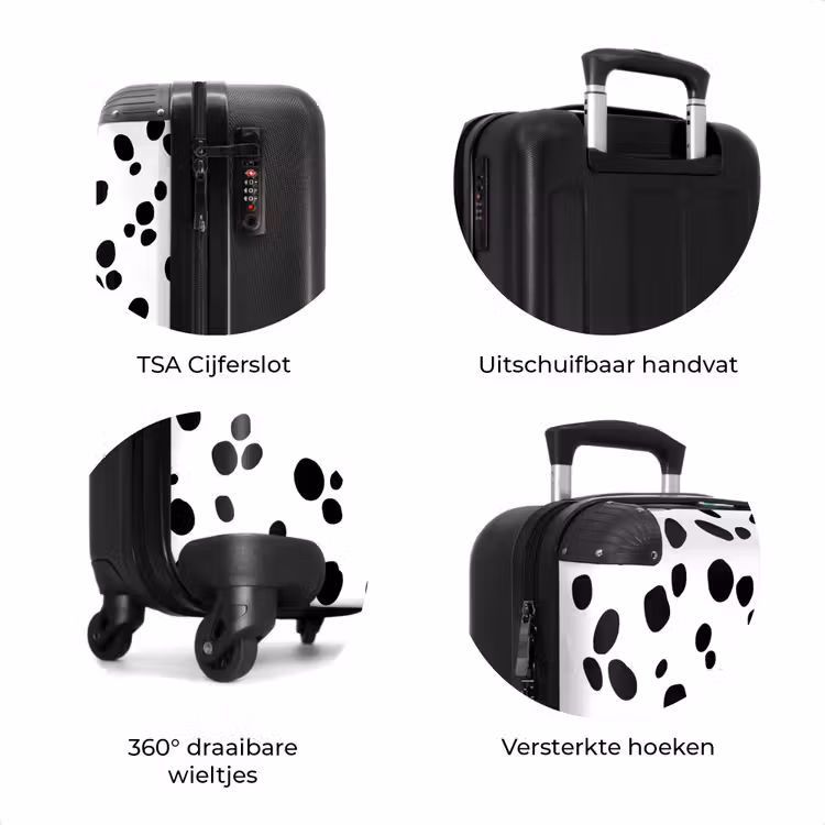 Koffer - Zwarte ovalen over een witte achtergrond — 7