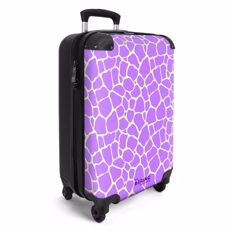 Koffer - Giraffeprint in lavendel — 2