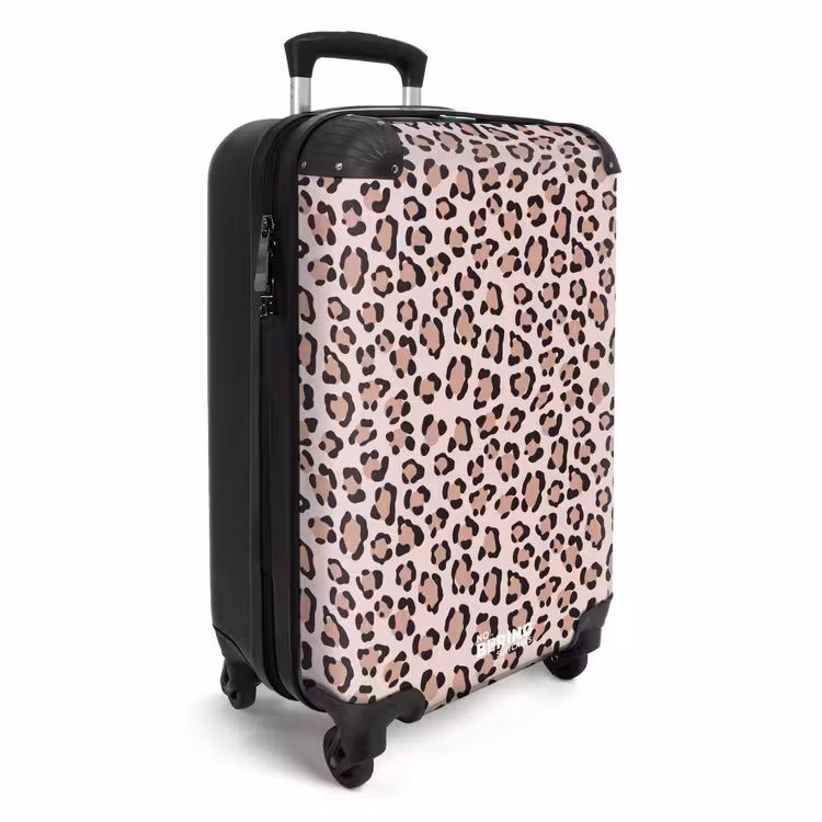 Koffer - Dierlijke vlekken op lichtroze — 2
