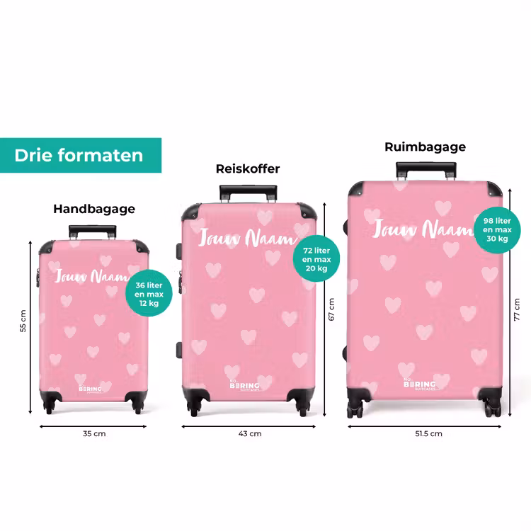Koffer met naam - Hartjesritme — 3