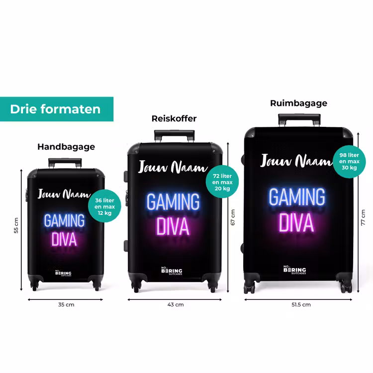 Koffer met naam - Gaming Diva — 3