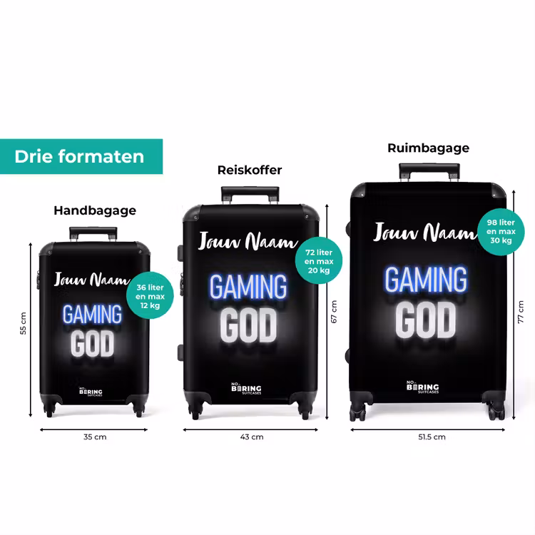 Koffer met naam - Gaming God — 3