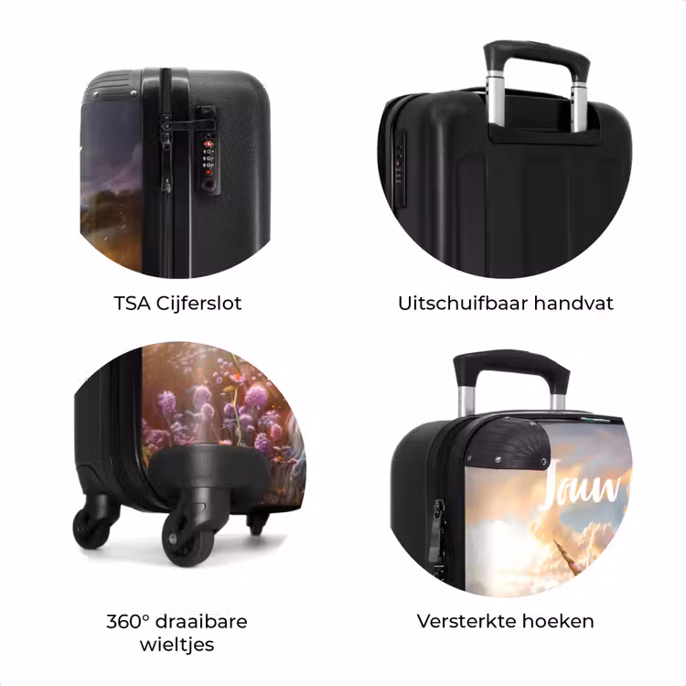 Koffer met naam - Pastel parelhoorn — 8