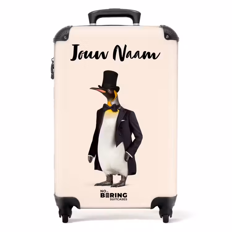 Koffer met naam - Pinguin in Pak — 1