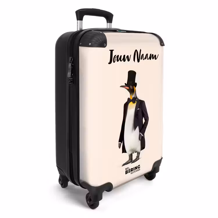 Koffer met naam - Pinguin in Pak — 2