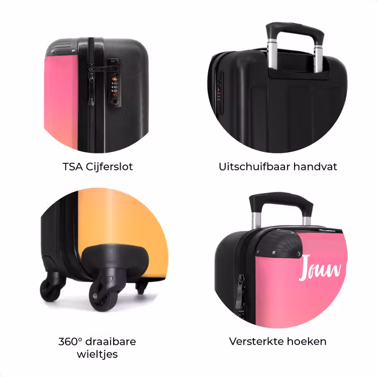 Koffer met naam - Regenboograkkertje — 8