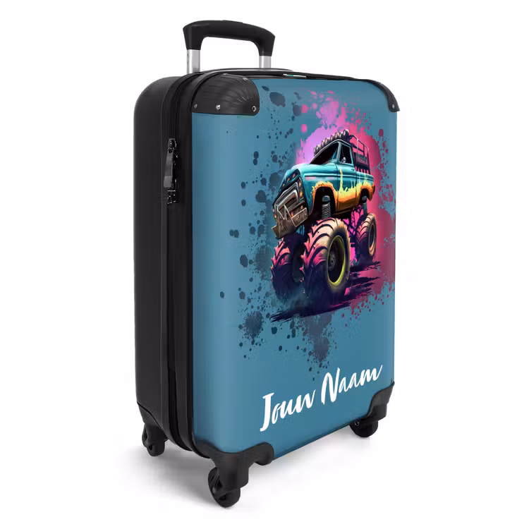 Koffer met naam - Monster Wheels — 2