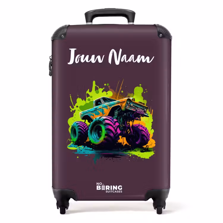Koffer met naam - Neon Wheels — 1