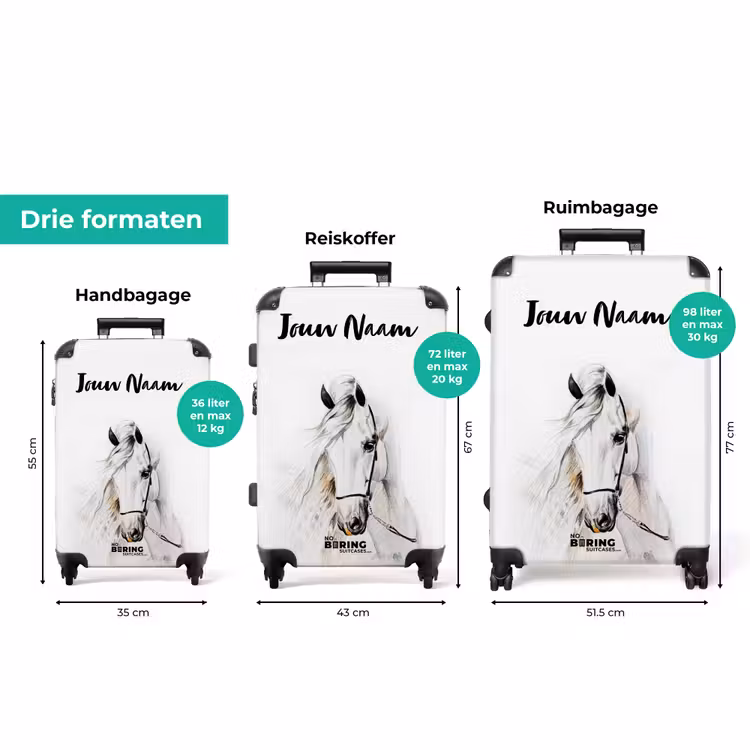 Koffer met naam - Snowflake — 3