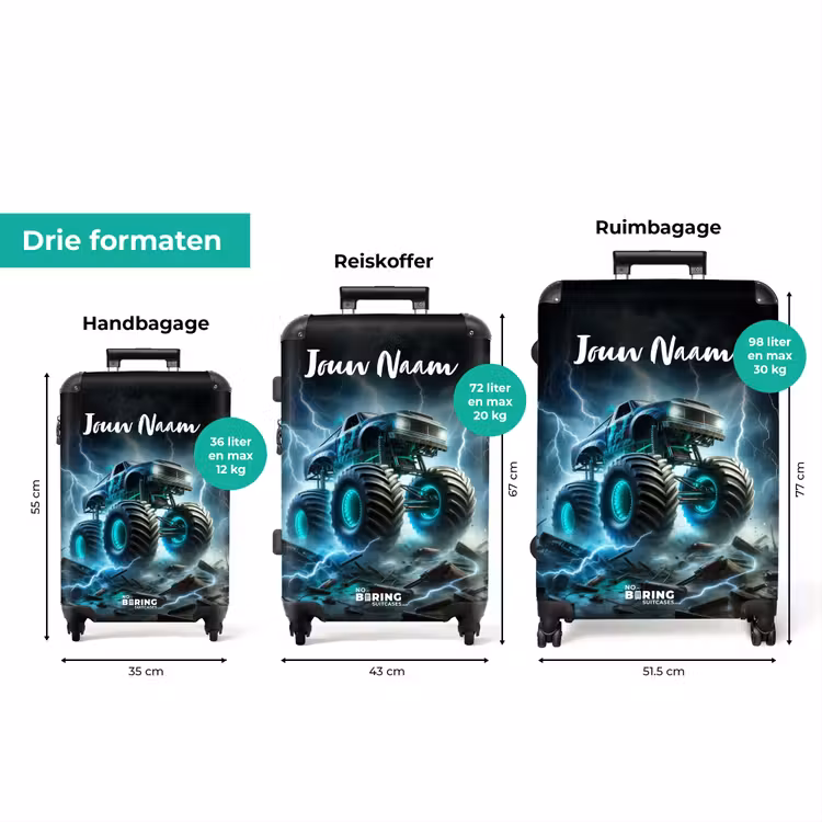 Koffer met naam - Thunder Wheels — 3