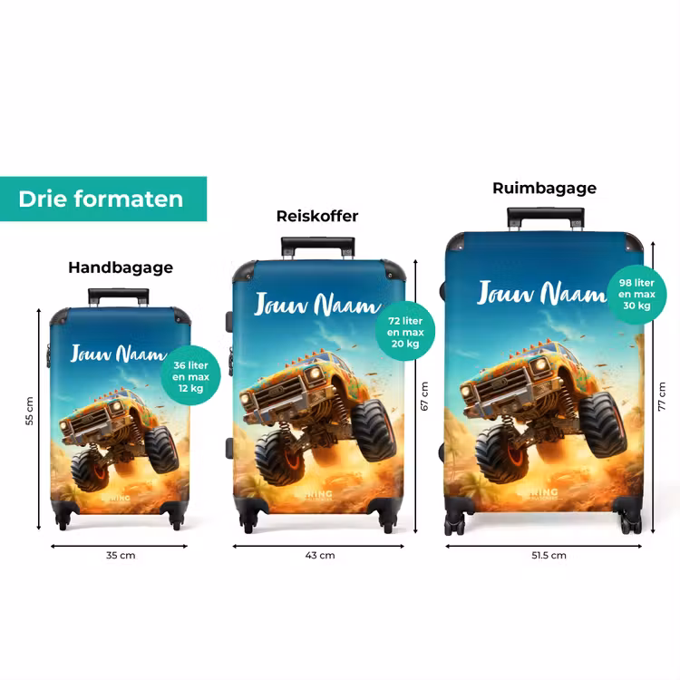 Koffer met naam - Zandsloper — 3